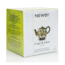 Ceai de Ghimbir & Lamaie, Silken Pyramids, 15 buc, 37,5 g - Newby