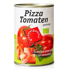 Rosii (Tomate) pentru Pizza, Cubulete, BIO, 400 g - Green Organic