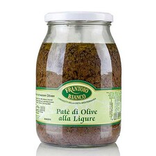 Pasta de Masline Negre, Patè di Olive alla Ligure, 900g - Frantoio Bianco