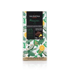 Ciocolata Neagra cu Bucatele din Coaja de Portocala Confiata, 64% Cacao, Madagascar, Manjari Orange, 120g - VALRHONA