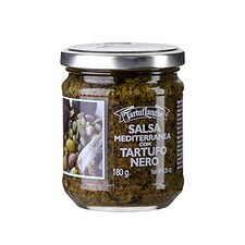 Salsa Mediterranea - salsa tartufata (Tapenade cu Trufe), 180 g - TartufLanghe, Italia
