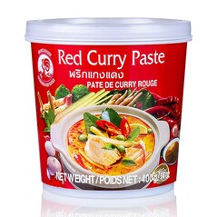 Pasta de Curry, rosie (Thai-Curry), 400 g - Cock Brand
