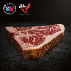 Flamed US Beef T-Bone Dry-Aged, Lucki Maurer Selection, Congelat, cca. 800g - SUA 