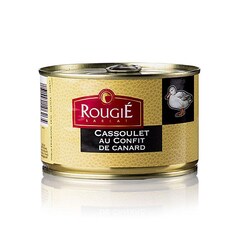 Cassoulet cu Carne de Rata Confiata, 420g - Rougié, Franta