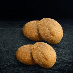 Mini-Chifle cu Susan, pentru Hamburger, Congelate, 5,5cm, 4buc. x 25g, 100g - Bäckerei Franken
