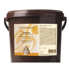 Glasaj - Pasta Alba pentru Icing si Decor, Dulce, cu Gust de Vanilie, 7 Kg - Callebaut