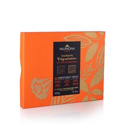 Asortiment de Tablete de Ciocolata Neagra si cu Lapte, Instants Degustation, 60buc, 300g - Valrhona, Franta