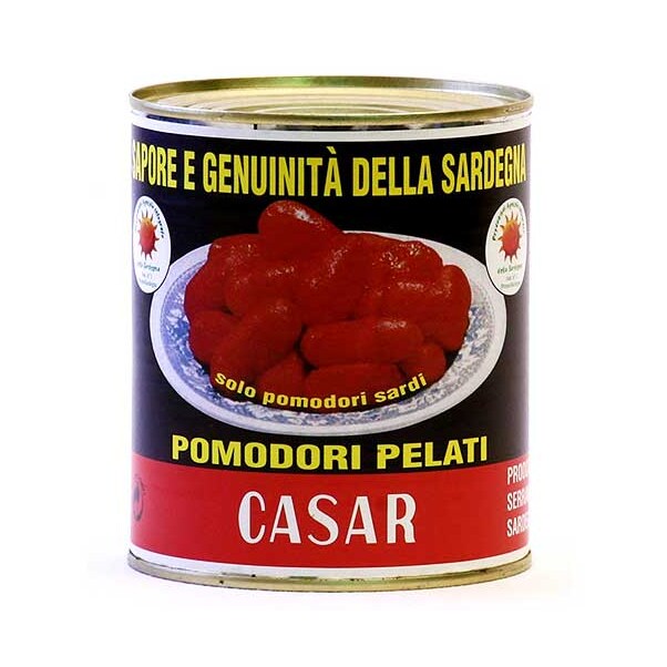 Tomate, Intregi, Rosii, Decojite, din Sardinia, 800 g - Casar