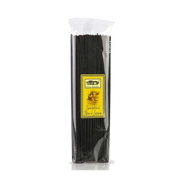 Spaghetti Negre, cu Cerneala de Sepie, 500g - Casa Rinaldi