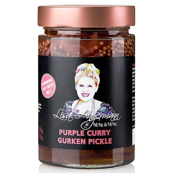 Castraveciori Murati cu Purple Curry, Gurken Pickle, 280g - Lisa Angermann