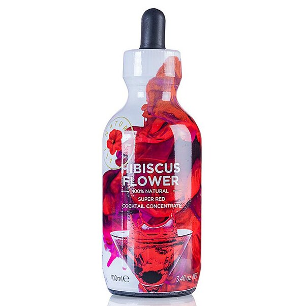 Concentrat Lichid din Flori de Hibiscus, pentru Cocktail, 100ml - Wild Hibiscus Flower