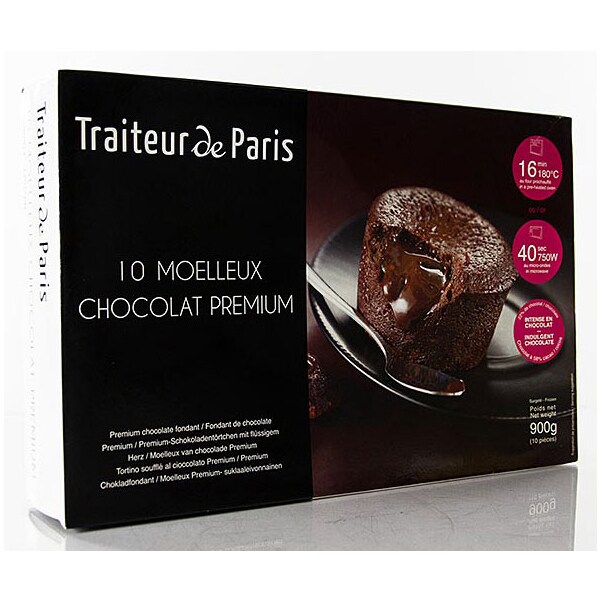 Fondant de Ciocolata, Congelat, 10 buc. x 90g, 900g - Traiteur de Paris
