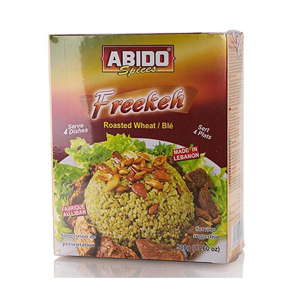 Freekeh (Farik, Frikeh, Firik) - grau dur verde, prajit si decorticat, 500g - Abido