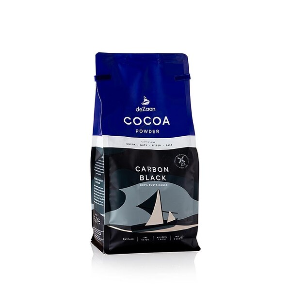 Cacao Carbon Black, puternic degresata, 10 - 12% Unt de Cacao, 1Kg - deZaan