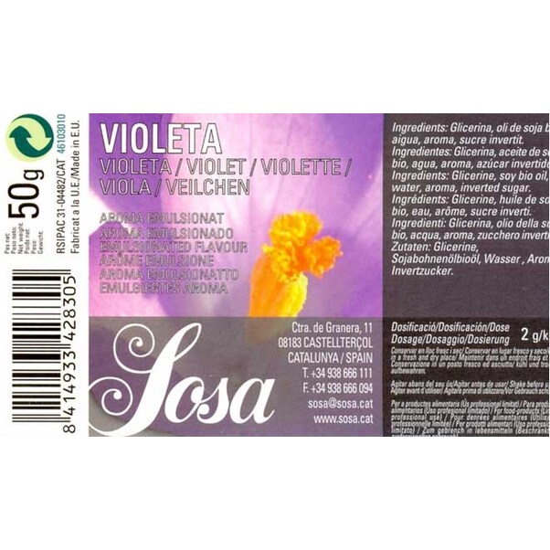 Ulei Esential de Violete, 50 ml – SOSA Eticheta